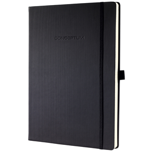 sigel Carnet Conceptum, A4, quadrillé, noir
