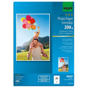 sigel Papier photo Jet d'encre Everyday 'HOT DEAL', A4