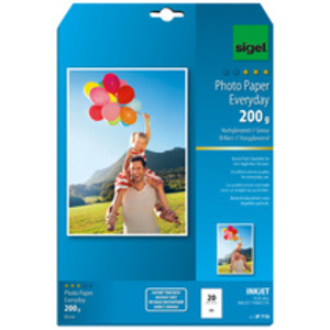 sigel Papier photo Jet d'encre Everyday 'HOT DEAL', A4