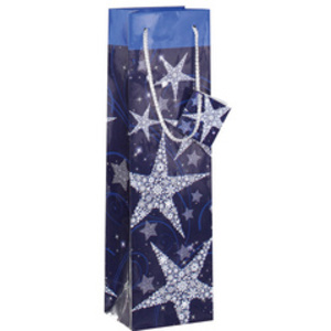 sigel Sac cadeau de Noël pour bouteille 'Shining Stars'