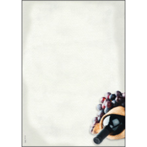 sigel Papier à motif, A4, 90 g/m2, motif 'Menu Dîner'