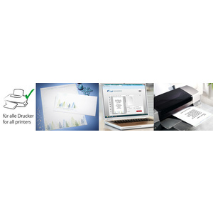 sigel Enveloppe à motif de Noël 'Trees', DL, 90 g/m2