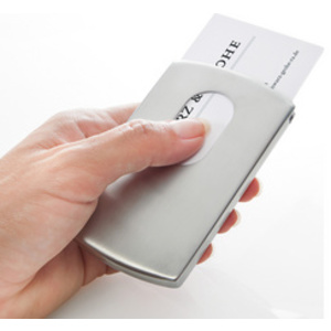 sigel étui pour cartes de visite 'Snap', simili cuir