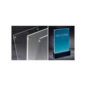 sigel présentoir de table LED 'luminous', acrylique, A6