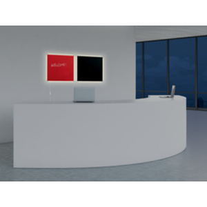 sigel Tableau magnétique en verre artverum LED light, noir