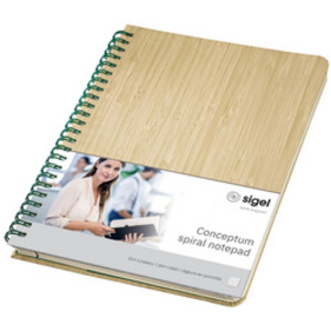 sigel Cahier à spirale Edition Conceptum Nature, A5, bambou