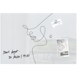 sigel Tableau magnétique en verre artverum Line Art