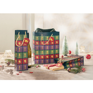 sigel Sac cadeau de Noël pour bouteille 'Cut-out style'