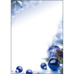 sigel Papier à motif de Noël 'Christmas tree petrol', A4