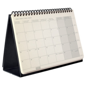 sigel Calendrier de table Conceptum 2026, env. A5, noir