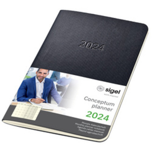sigel Agenda de poche Conceptum 2026, env. A6, noir