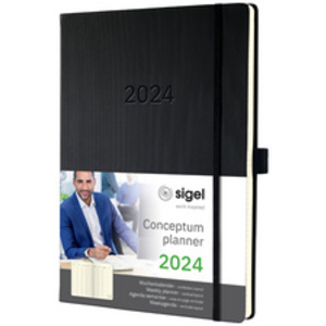 sigel Agenda planning Conceptum 2024, env. A4 noir
