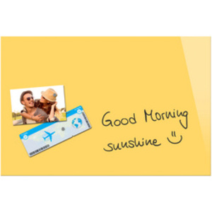 Be!Board Tableau magnétique en verre (L)600x(H)400 mm, jaune