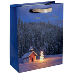 sigel Sac cadeau de Noël 'Christmas Chapel', grand