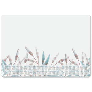 sigel Sous-mains bloc papier 'Frosted Leaves', 595 x 410 mm