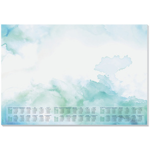 sigel Sous-mains bloc papier 'Watercolor Sea', 595 x 410 mm