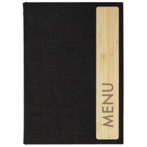 sigel Chemise pour menu avec sérigraphie, A5, gris foncé