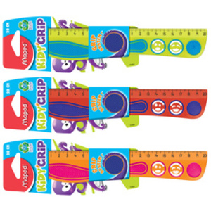 Maped Règle plate Kidy Grip, 200 mm, en plastique