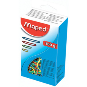 Maped Bracelets caoutchouc en carton, 100 g, assorti
