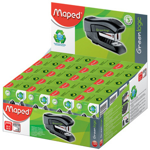 Maped Agrafeuse Mini Standard Greenlogic, présentoir de 20,