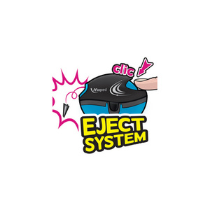 Maped Taille-crayon Galactic, en plastique, présentoir de 24