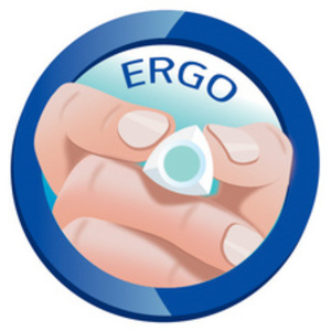 Maped Crayon gomme Gom-Pen, blanc/bleu, présentoir de 15