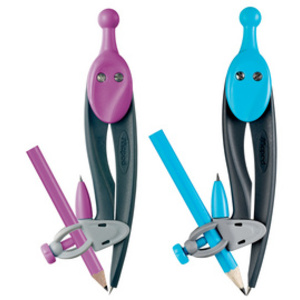 Maped Boîte de compas Graphic 360 degrés, avec anneau