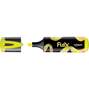 Maped Surligneur FLEX, pointe flexible, jaune