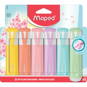 Maped Surligneur FLUO'PEPS PASTEL, blister de 10