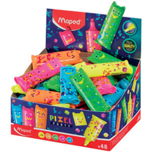 Maped Surligneur Mini PIXEL PARTY, présentoir de 48