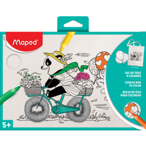 Maped Sac en toile, (L)230 x (H)300 mm, imprimé, blanc