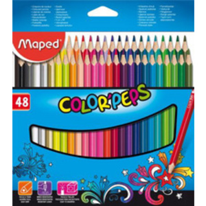 Maped Crayon de couleur COLOR'PEPS Star, étui carton de 6