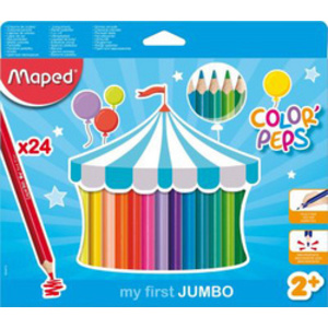Maped my first Crayons de couleur COLOR'PEPS JUMBO, étui 18
