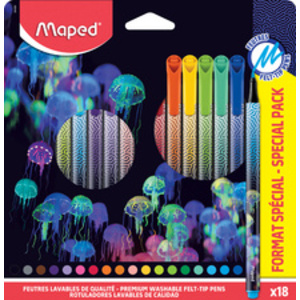 Maped Feutre DEEPSEA PARADISE, étui en carton de 18