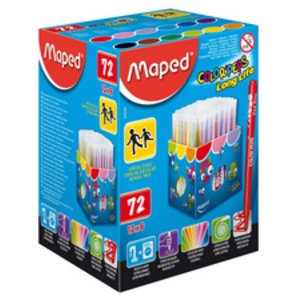 Maped Feutres dessin COLOR'PEPS Long Life, présentoir de 72
