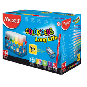 Maped Feutres dessin COLOR'PEPS Long Life, présentoir de 144