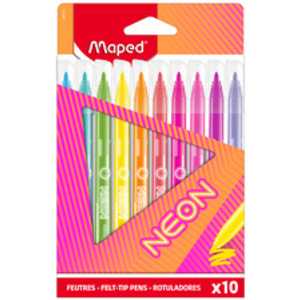 Maped Feutre de coloriage NEON, étui carton de 10
