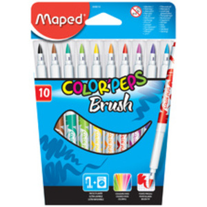 Maped Feutre COLOR'PEPS Brush, étui en carton de 10