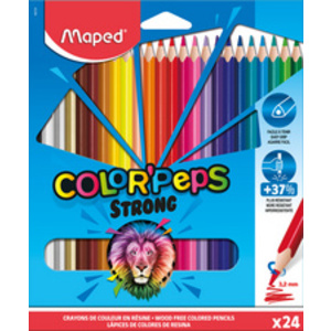 Maped Crayon de couleur COLOR'PEPS STRONG, étui carton de 18