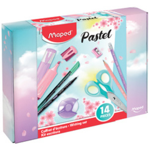 Maped Coffret d'écriture Pastel, 14 pièces
