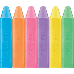 Maped Craie de trottoir COLOR'PEPS, étui de 6 en carton