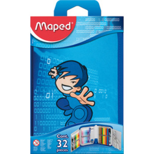 Maped Trousse Karate, en polyester, bleu, garni