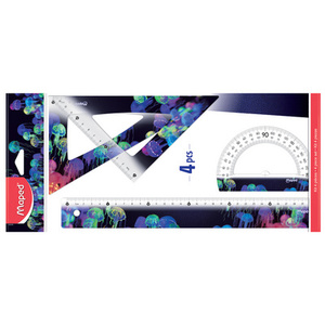 Maped Kit de géometrie DEEPSEA PARADISE, 4 pièces