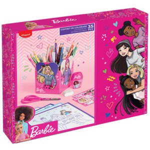 Maped Kit de dessin Barbie, 35 pièces, dans boîte cadeau