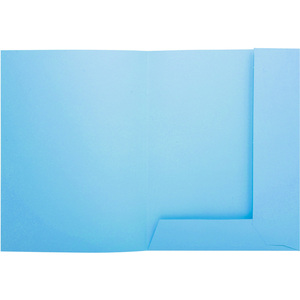 EXACOMPTA Chemises SUPER 250, A4, avec 2 rabats, bleu