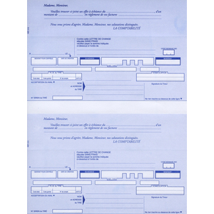 ELVE Ramette de 100 têtes de lettre avec traite normalisée