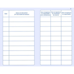 ELVE Carnet de maintenance 'Appareil de levage', 32 pages