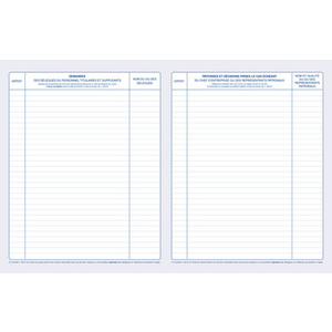 ELVE Registre 'Délégués du personnel', 40 pages, 320 x 240mm  - 21268