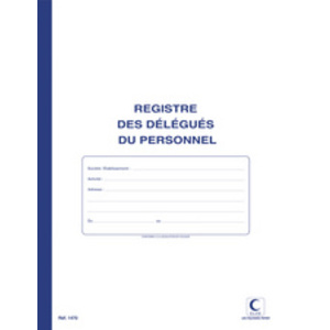 ELVE Registre 'Délégués du personnel', 40 pages, 320 x 240mm  - 21268