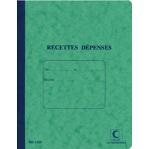 ELVE Piqûre 'Recettes/Dépenses', 80 pages, 297 x 210 mm